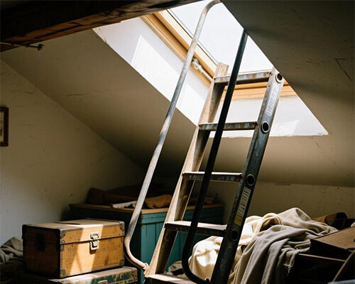 1 Versatile Welded Iron Ladder - Home/Workshop/Outdoor Use (Powder-Coated) - Image 1